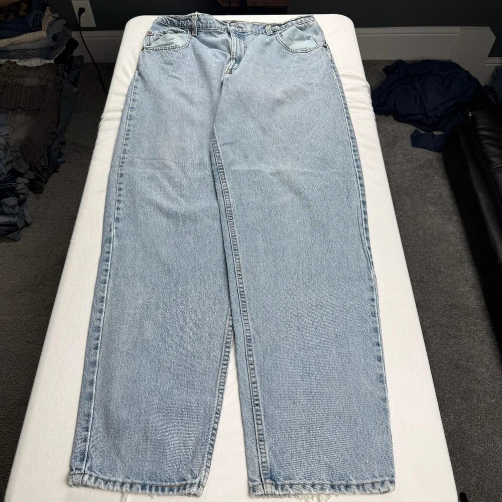 Levis 550 Special Reserve Jeans Mens 36x34 Blue Light Wash Relaxed Tapered Denim